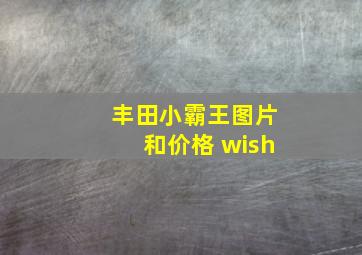 丰田小霸王图片和价格 wish